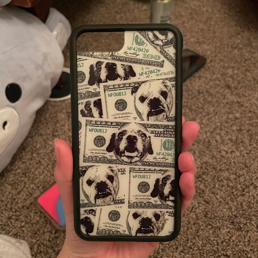 Wildflower dog phone case
